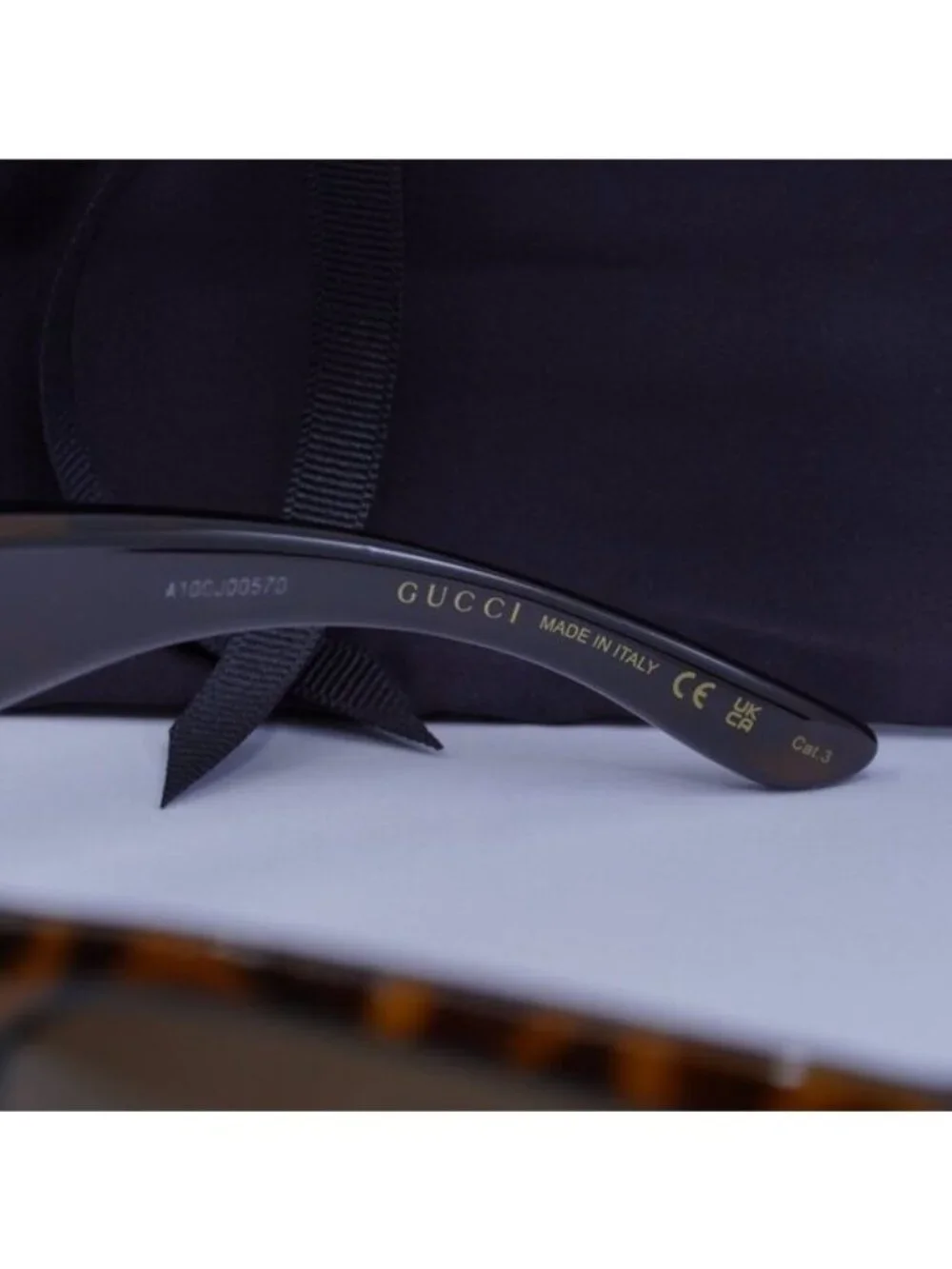 Gucci GG1575S 002 Square Sunglasses - Animal Havana/Brown